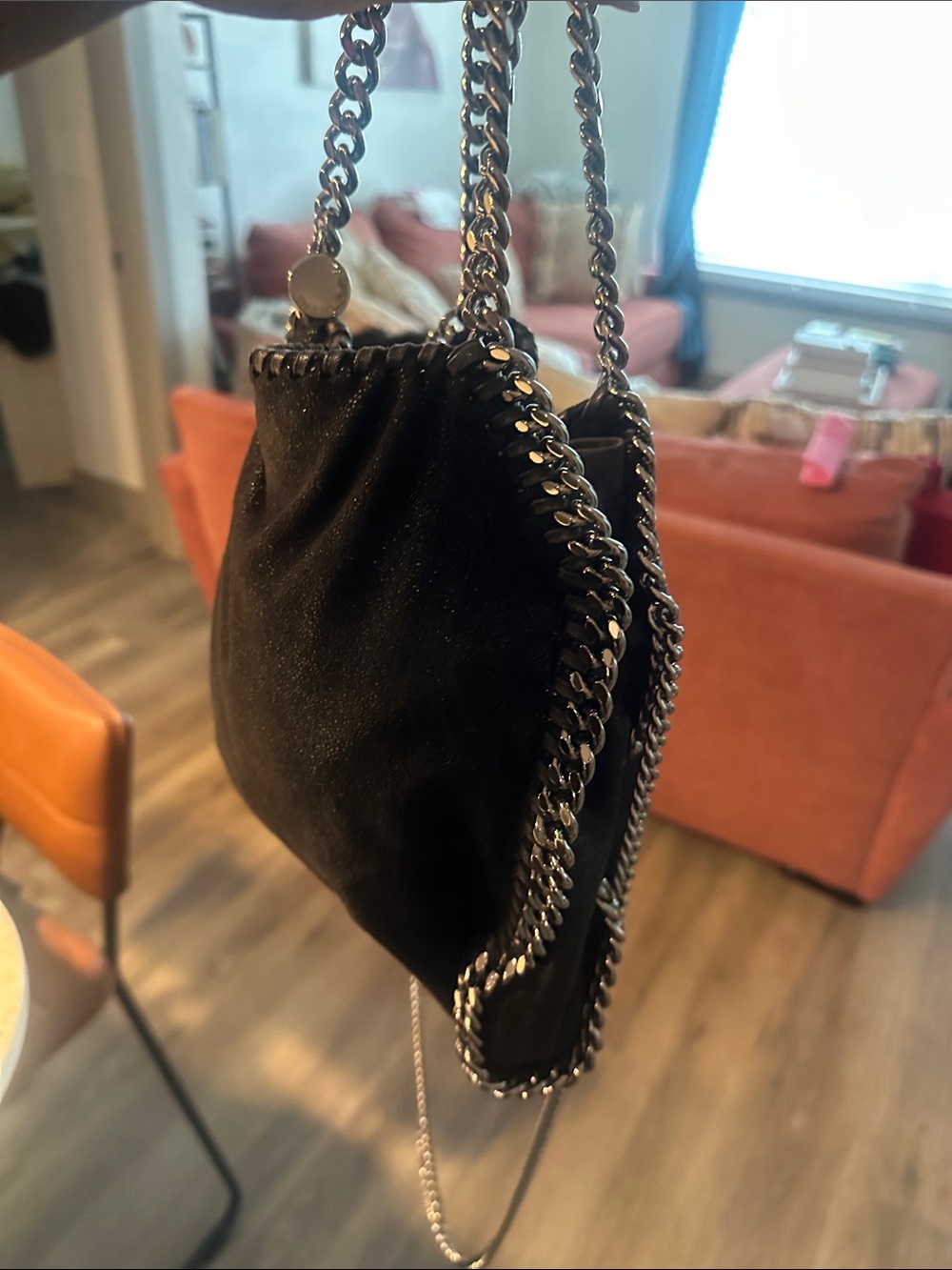 Stella McCartney Black Falabella Mini Chain Shoulder Bag - Picture 15 of 15